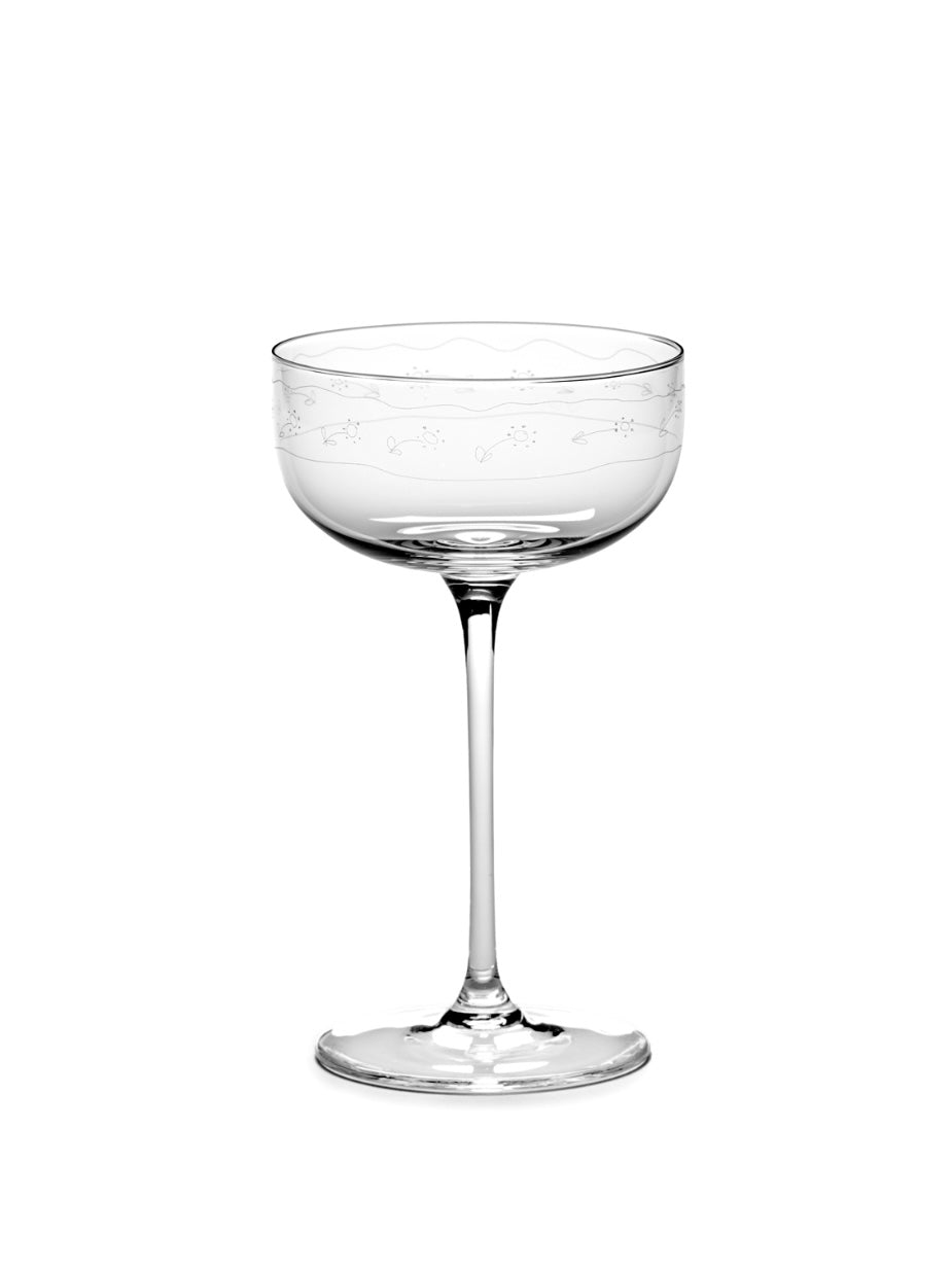 Serax by Marni champagne coupe 'Anemone Vaniglia' Serax by Marni champagne coupe 'Anemone Vaniglia'