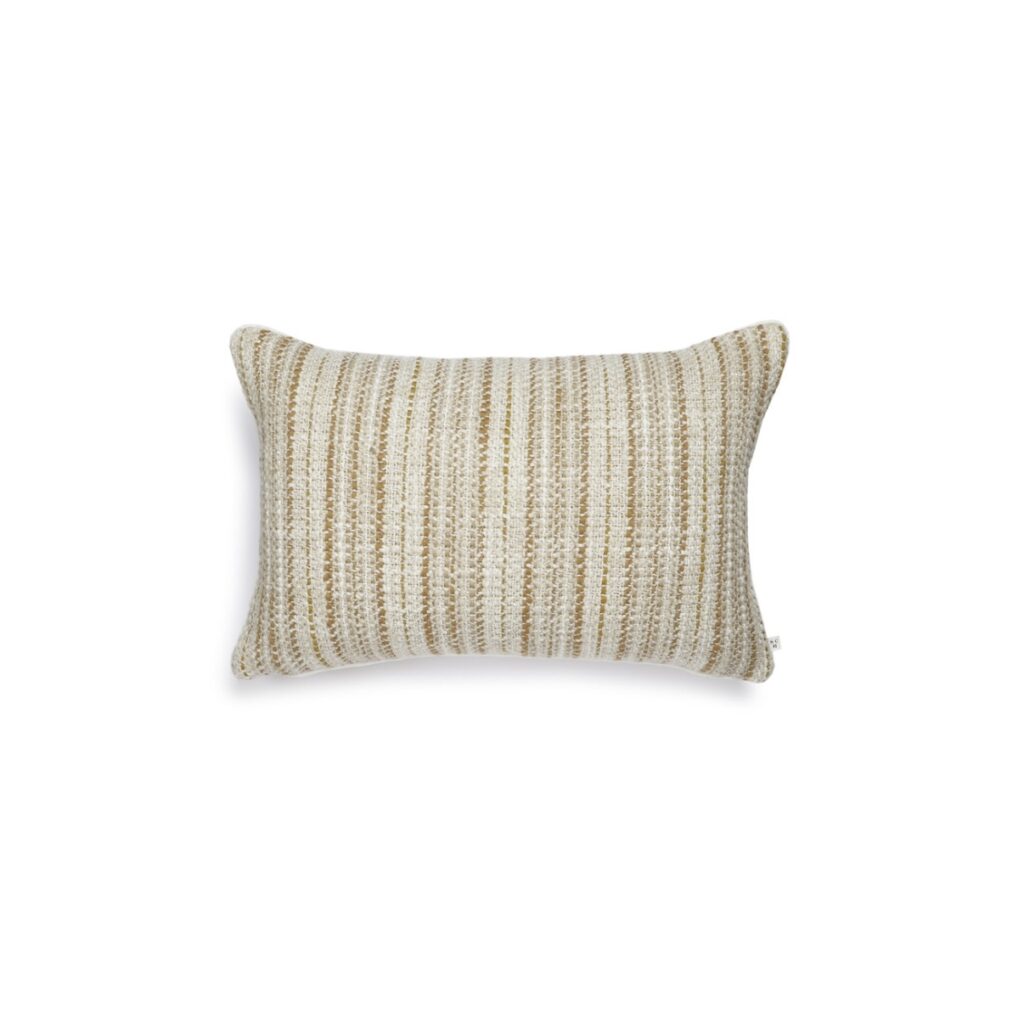 Scapa Home langwerpig sierkussen â€˜Zahoraâ€™ in zand met camel streep 40 x 60 cm