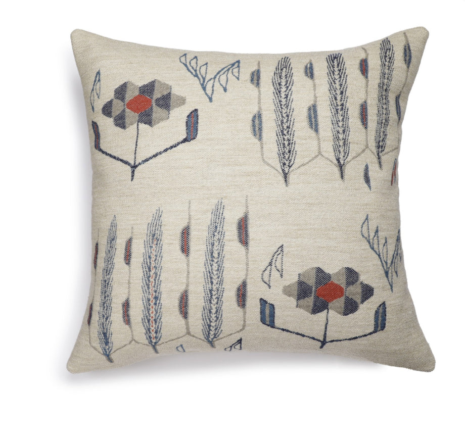 Scapa Home XL lounge & sierkussen â€˜Goghenâ€™ in blauw 75 x 75 cm