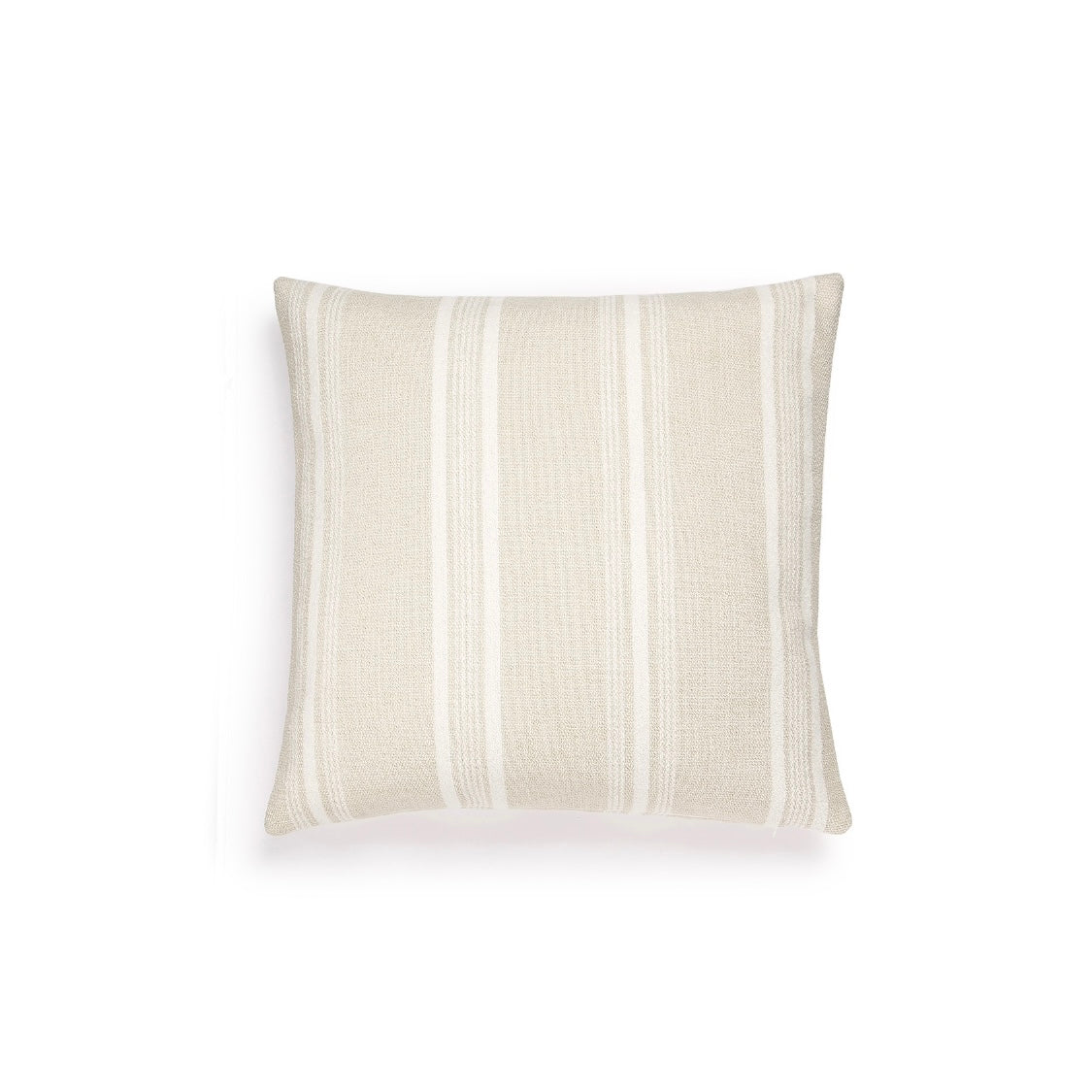 Scapa Home buitenkussen â€˜Mateoâ€™ beige met multi witte streep 60 x 60 cm