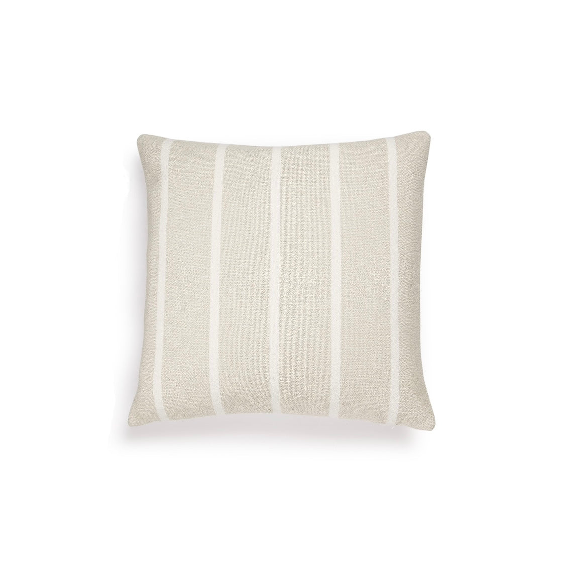 Scapa Home buitenkussen â€˜Mateoâ€™ beige met witte streep 60 x 60 cm