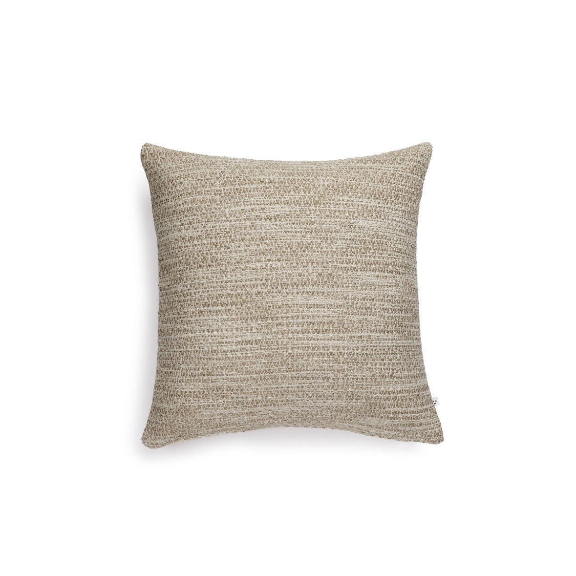 Scapa Home buitenkussen â€˜Pula' birdseye patroon in zand 60 x 60 cm