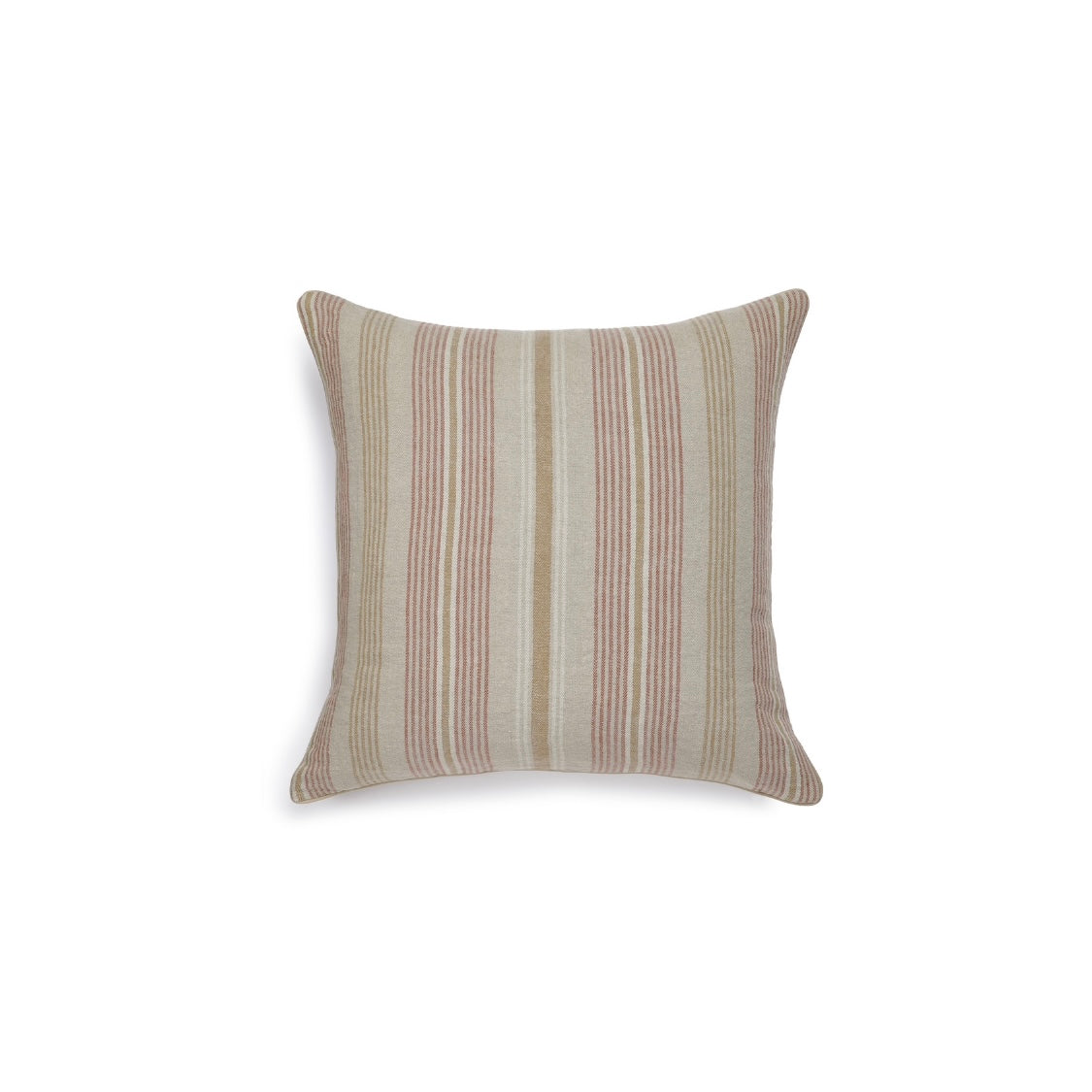 Scapa Home sierkussen â€˜Riadâ€™ streep in terracotta en camel 60 x 60 cm