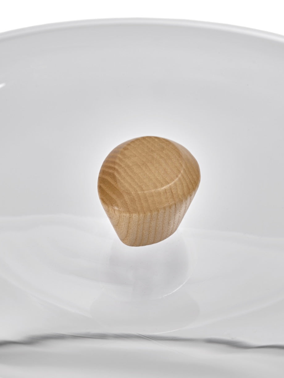 Serax by Kelly Wearstler cake stand stolp met blanke essenhouten dop Serax by Kelly Wearstler cake stand stolp met blanke essenhouten dop