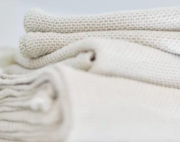 Scapa Home handdoeken â€˜Honeycombâ€™ in off-white