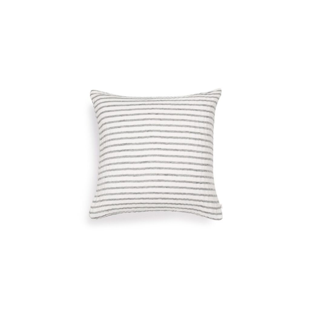 Scapa Home sierkussen ‘Filo’ in off-white met grijze streep 50 x 50 cm