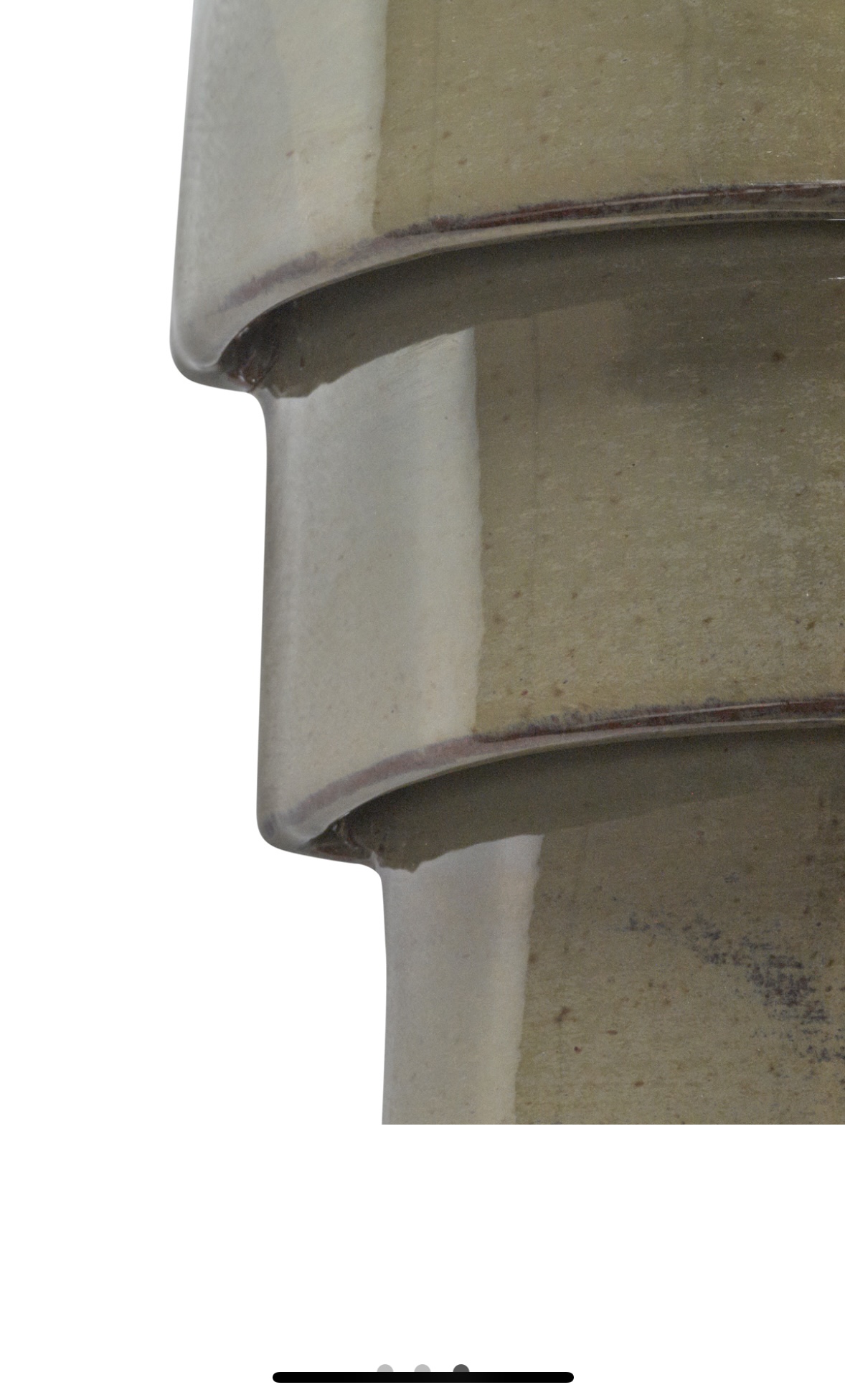 Serax by Anita Le Grelle keramische wandlamp 'Jim' in olijfgroen zoom Serax by Anita Le Grelle keramische wandlamp 'Jim' in olijfgroen zoom