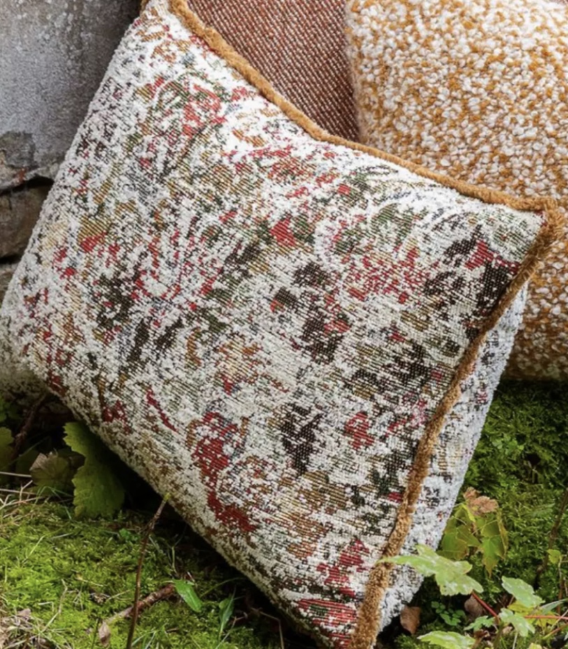 Scapa Home langwerpig sierkussen ‘Ayr’ in vervaagd bloemmotief 40 x 60 cm