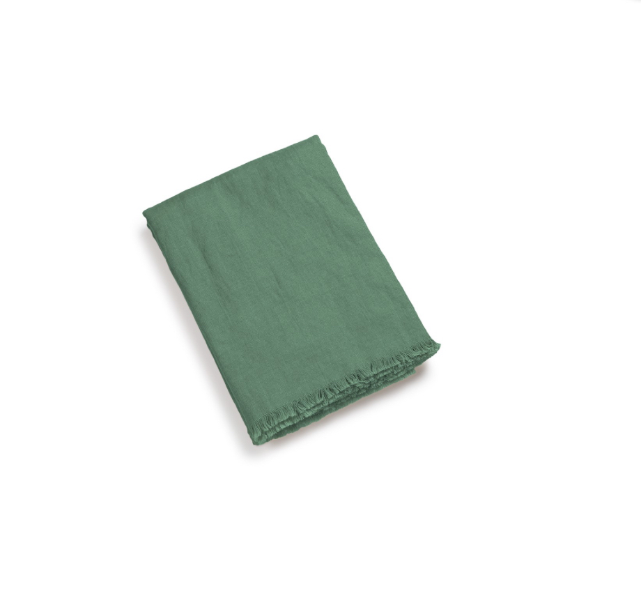 Scapa Home plaid ‘Medina’ in flessengroen 140 x 260 cm