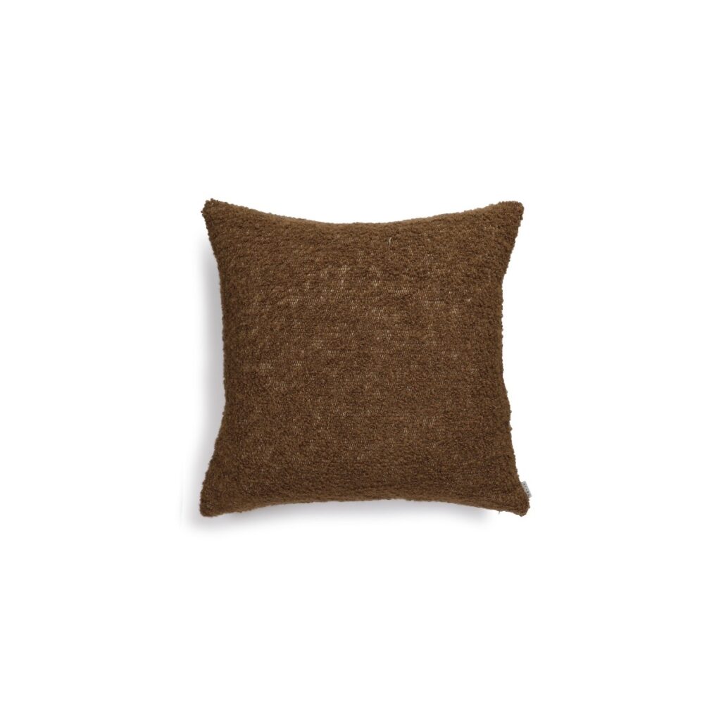 Scapa Home vierkant alpaca sierkussen ‘Tawny’ in caramel kleur 60 x 60 cm