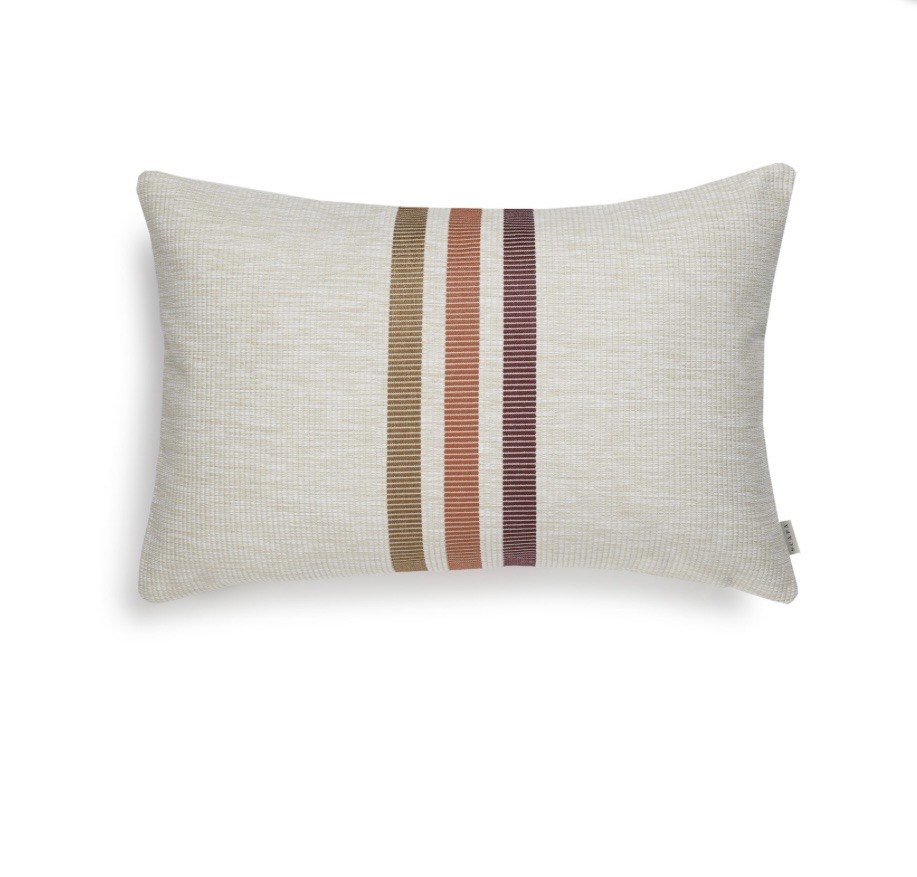 Scapa Home langwerpig buitenkussen ‘Safi' met brede streep 40 x 60 cm