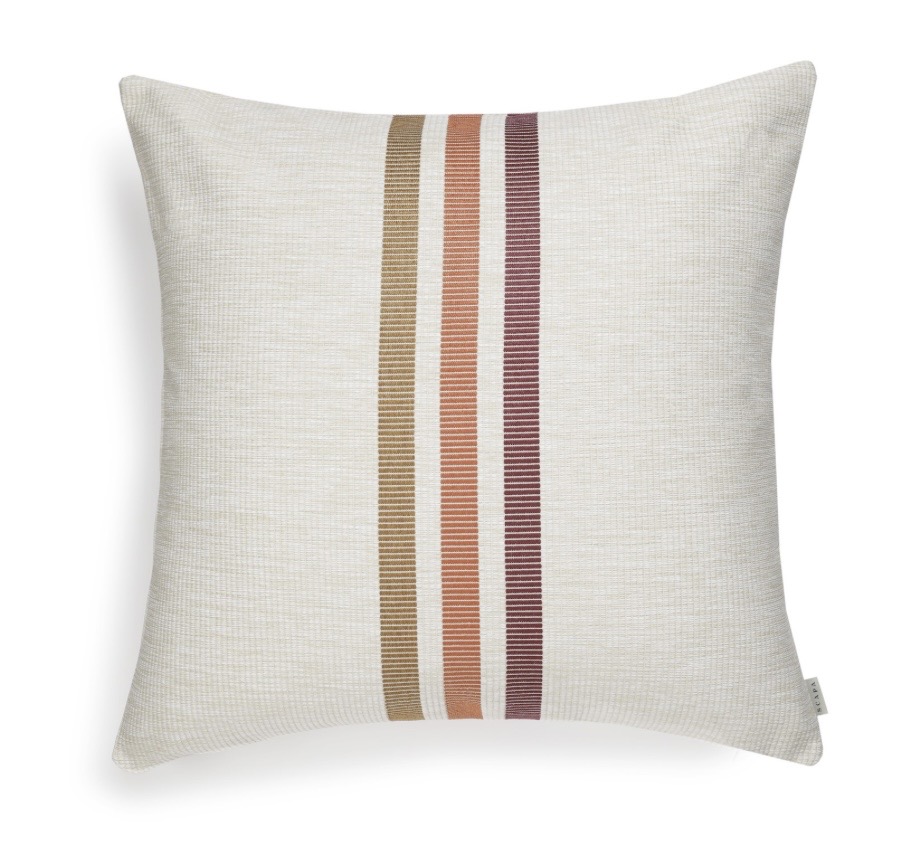 Scapa Home langwerpig buitenkussen ‘Safi' met brede streep 60 x 60 cm
