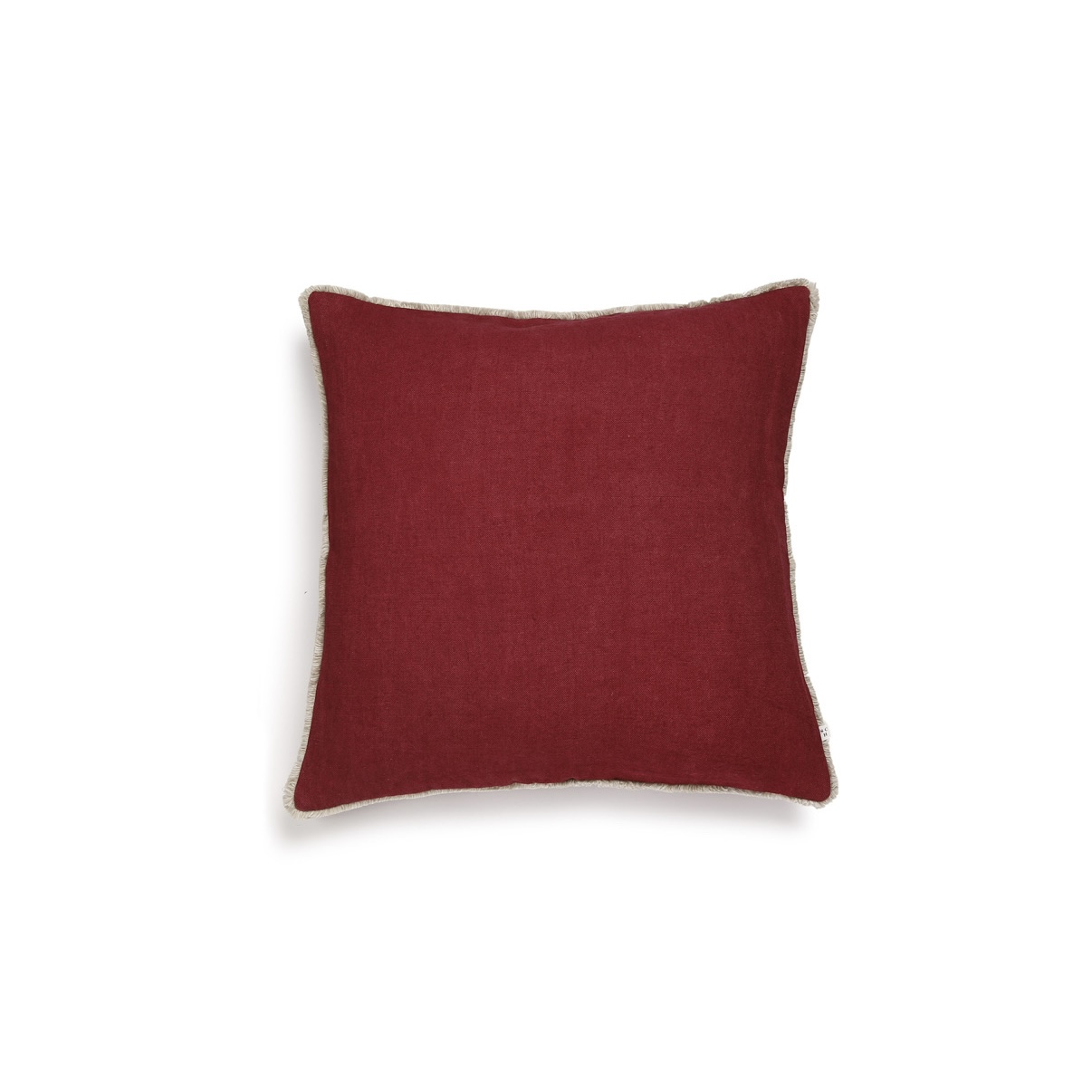Scapa-Home-Sloane-cushion-cover-60-x-60-pink-power-sandshell-LR Scapa Home vierkant linnen sierkussen ‘Sloane’ in fuchsia roze 60 x 60 cm